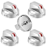 M Motico Upgraded DG64-00473A Top Burner Dial Knobs Compatible with Samsung Range Oven Gas Range Replacement NX58F5700WS NX58H5600SS NX58H5650WS NX58J7750SS (5 Pcs)