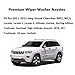 68260443AA Premium Wiper Washer Nozzles Fit for 2011-2023 Jeep Grand Cherokee WK2 WL Windshield Washer Fluid Jet Nozzle | Easy to Install | 2 Pack, Ref 55372143AB, Grand Cherokee Washer Accessories