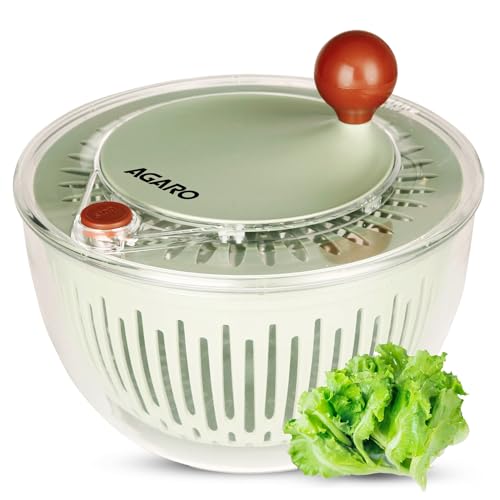 AGARO Elite Salad Spinner, 5L, Vegetable Cleaner & Dryer, Removes...