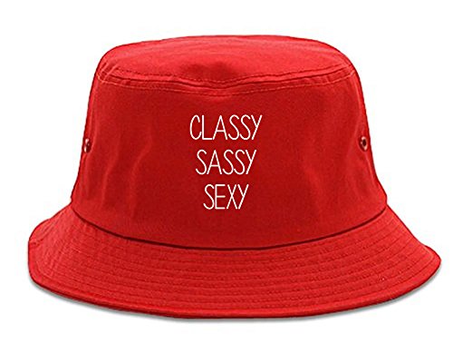 Classy Sassy Sexy Bucket Hat Red