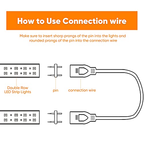 Shine Decor Bundle Products Of Connector Pack With 45M/150Ft Led Warm Strip Light Kit #TOP5
