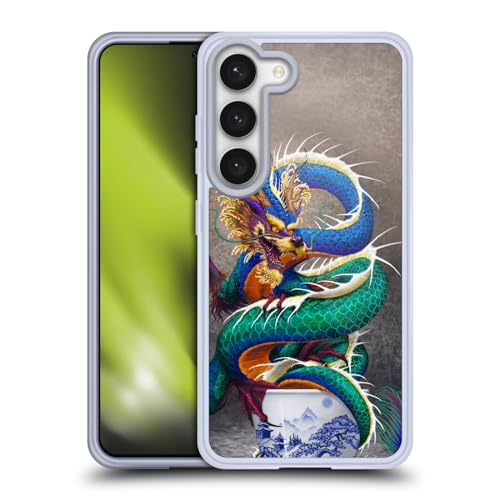 Carcasa Samsung Galaxy S23 5G de gel flexible antichoque diseño dragón sake