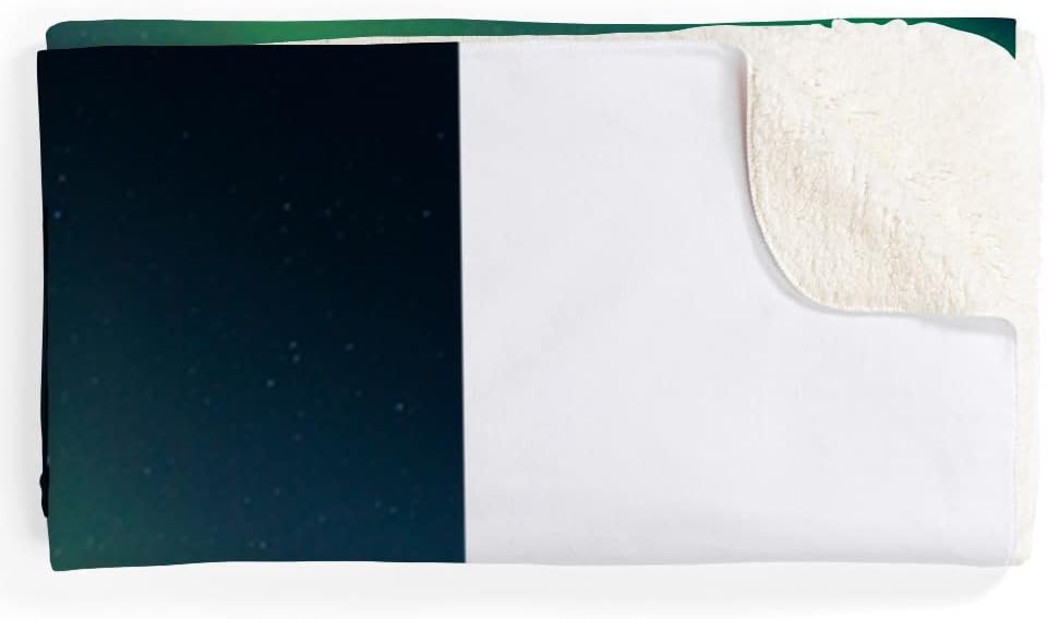 CafePress Aurora Borealis in Alaska Sherpa Fleece Throw Blan Sherpa Fleece Throw Blanket 60" L x 50" W