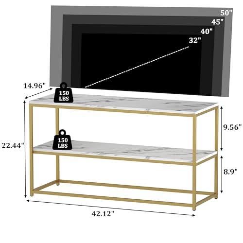 Luxury Marble Top TV Console