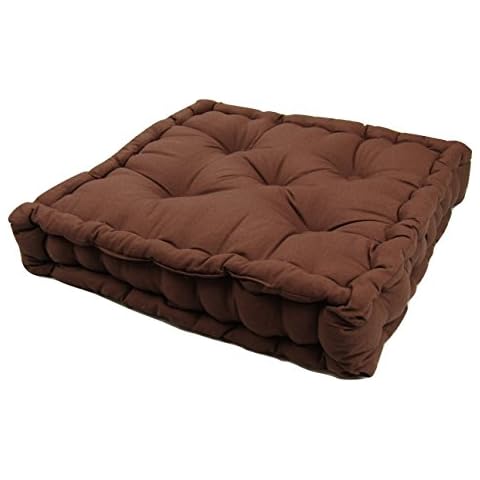 Linen Galaxy CHOCOLATE SEAT PAD BOOSTER CHUNKY DINING OFFICE GARDEN CHAIR ARMCHAIR THICK CUSHION Cover