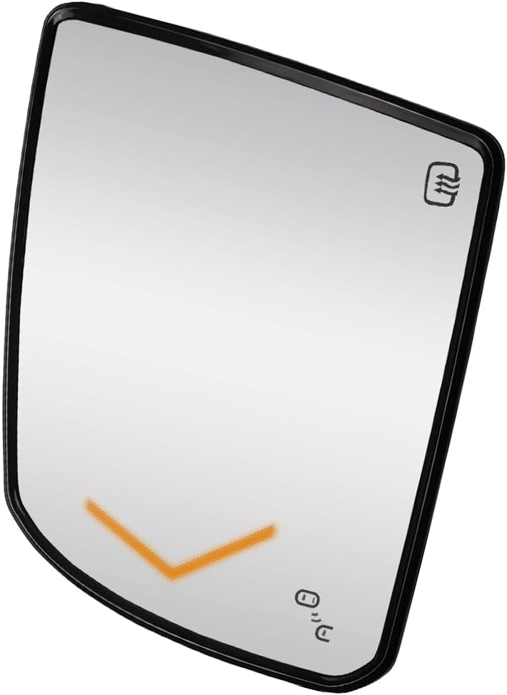 Riloer Car Rear View Mirror Glass Left Driver Side, 87903-0C030, Compatible with Toyota Sequoia 2008-2017 Tundra 2007-2020, Power Heated Side Rearview Mirror Glass