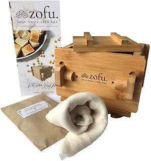 EcoFeminii The Zofu - Zero Waste Tofu Box - Home Tofu Making Kit & Tofu Press - Make Your Own Tofu - Includes Muslin Cloth