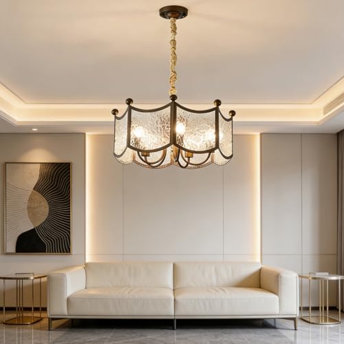 Lustre de Plafond Acrylique et Métal pour Éclairage Ajustable