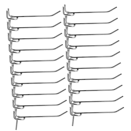Anneome Garage Storage Hooks 20pcs Iron Pegboard Hooks Heavy Duty Kit 3.5mm Thick