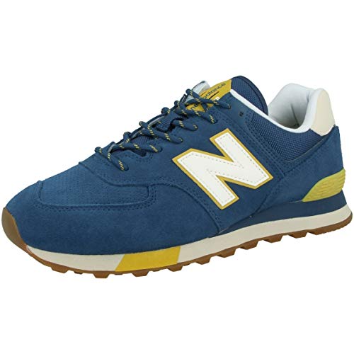 Image of New Balance Men's 574 V2 Sneaker, Nb Dark Blue /Bone, 8.5