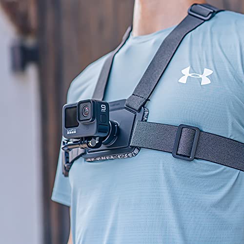 SKEZN Chest Mount Harness Compatible with GoPro Hero 13/12/11/10/9/8 Black, AKASO, Insta360 ONE RS, DJI Action 5 Pro/4/3/2 and More Action Cameras