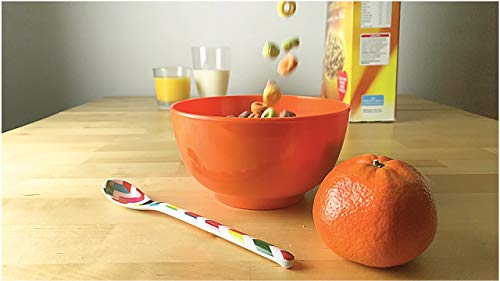 French Bull Melamine Cereal Bowls, Small Serving Bowl -Snack, Pasta, Salad, Rice, Oatmeal, Kids- Shatter Proof, Food Safe, BPA Free, Dishwasher Safe, 5.5”, 22oz, Multicolor, 6-Piece Set by French Bull - Image 2