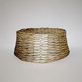 Panda Home Pie de Arbol Navidad, Disponible en Color Natural/Blanco/Rojo/Ratán y Varias Medidas !-Mimbre Natural-39X18X49CM