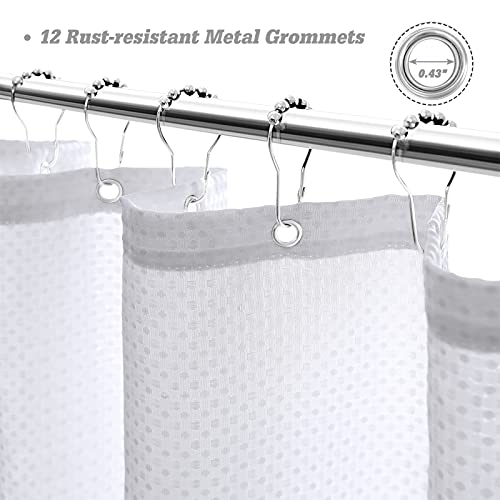 Black Shower Curtain Black And White Ombre Shower Curtains For Bathroom Textured Fabric Bath Shower Curtain Set, Waterproof Shower Curtain Liner Elegant Modern Shower Curtain Hotel Quality 72" X 72" #TOP4
