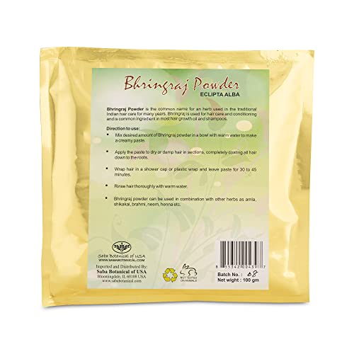 Bhringraj Powder Pure Herbal 100 gramos miniatura 2