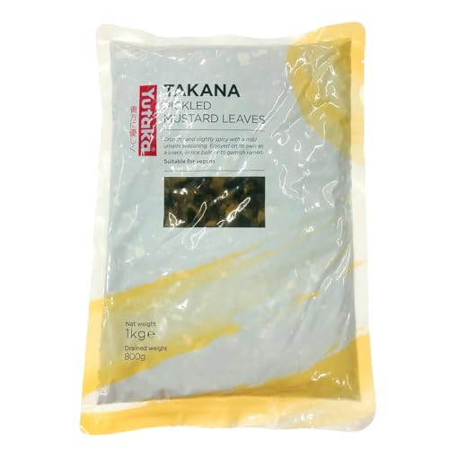 Yutaka Takana Pickled Mustard Leaf 1kg | Authentic Japanese Pickles | Tangy & Umami-Rich Fermented Greens | Perfect for Rice, Bento, Ramen & Stir-Fries