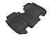 3D MAXpider Second Row Custom Fit All-Weather Floor Mat for Select Honda HR-V Models - Kagu Rubber (Black)