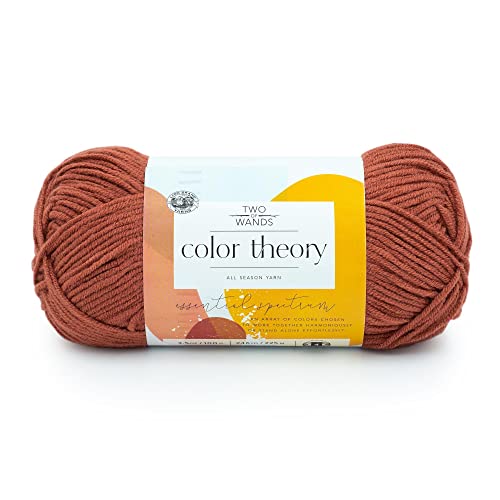 Image of Lion Brand Yarn, Color Theory Worsted Weight Yarn for Knitting and Crochet, Canyon, 1 Pack, Acrylic Fiber with Modern Color Palette, Perfect for Sweaters, Hats and Cozy Blankets