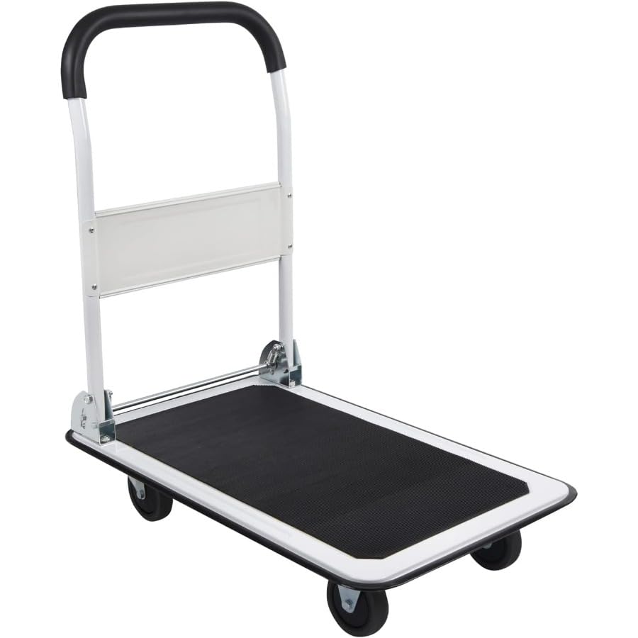 Carretilla plegable con plataforma y 4 ruedas miniatura 2