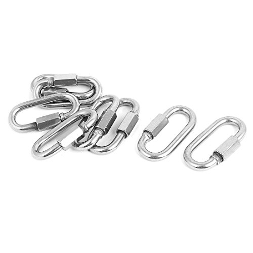 Aexit 8mm Thickness Stainless Steel Quick Link Chain Rope Cable Connector 10pcs (09b08734ab33a4f9262f89c5948506e0)