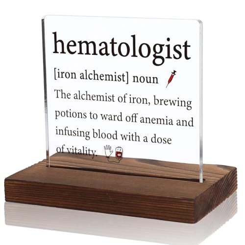 Hematologist Gifts, Iron Alchemist Desk Plaque, Hematologist Appreciation Gift, Iron Alchemist...