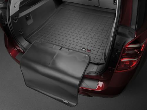 WeatherTech Cargo Trunk Liner with Bumper Protector for Ford Explorer, Explorer Hybrid, Explorer ST - Behind 3rd Row w/Bumper Protector (401305SK), Black