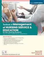 Management of Nursing Service and Education 9390619394 Book Cover