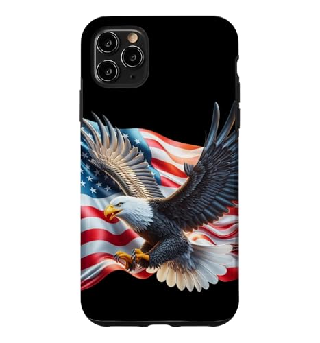 USA Patriotic Eagle - ���b�h �z���C�g �u���[ �A�����J�� �Z���u���[�V���� �X�}�z�P�[�X iPhone 11 Pro Max �p