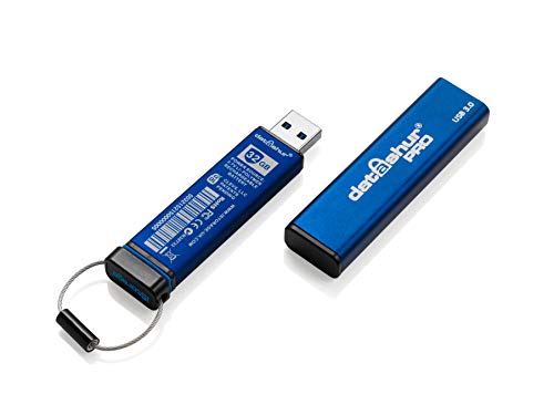 iStorage datAshur PRO 32 GB – szyfrowana pamięć USB – certyfikat zgodności z FIPS 140-2 Level 3 – ochrona hasłem – odporna na pył i wodę