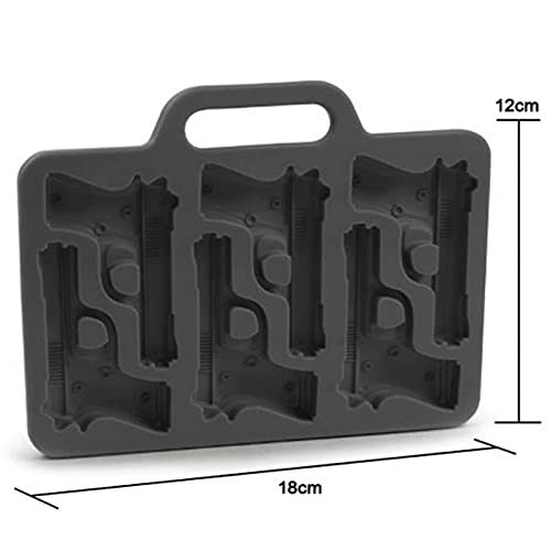 3D-pistoolvorm Siliconen Ijsblokje Mal, DIY Food Grade Silicone Ice Cube Maker Moules Gun En Bullet Ice Cube Trays Candy… - Afbeelding 6