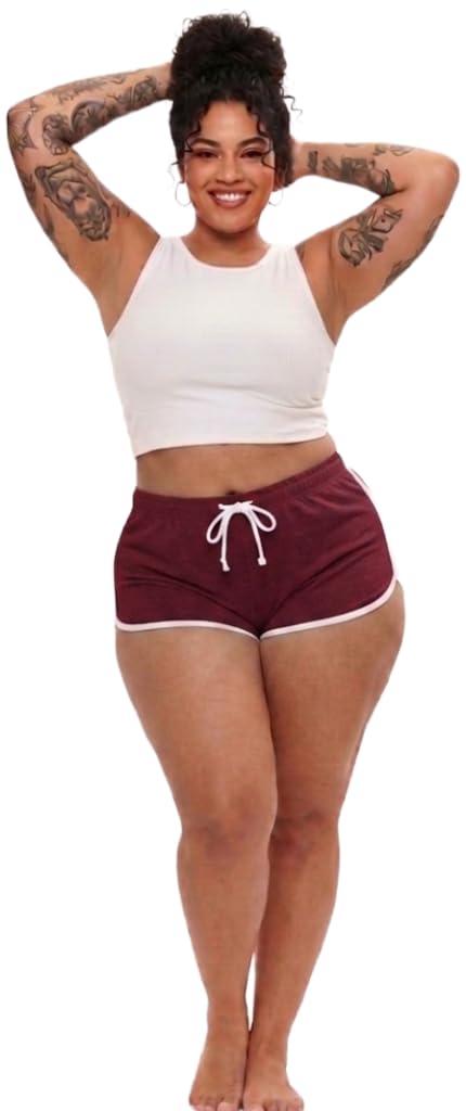 irana Womens Shorts Cotton High Waist Casual Summer Shorts for Women Stretchable Lycra Sports Gym Running Workout Yoga|Biker Shorts Cycling Shorts Comfortable Casual Wear-picture-29