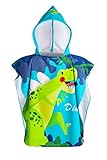 MÄRCHENHAFTES MUSTER | Mikrofaser Poncho ist in 4 Mustern erhältlich so können sowohl Mädchen als auch Jungen sein Lieblingsmuster auswählen. Dank schönen Prints sieht das Frottee Poncho einfach toll aus. Kinder werden es lieben, in ihren bunten Ponchos herumzulaufen und sie als Teil ihres Sommer-Outfits zu tragen. Einheitsgröße für Kleinkinder von 1 – 5 Jahren. Maße ohne Kapuze 60 x 60 cm.