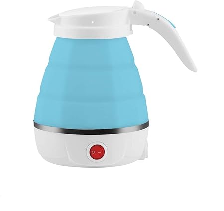 Tyag Portable Folding Silicone Water Kettle 0.6L Water Pot Outdoor Camping Travelling Hiking Kitchen Tool