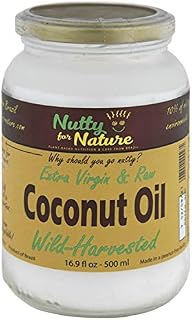 Nutty for Nature Extra Virgin and Raw, Cold Pressed Coconut Oil From Brazil