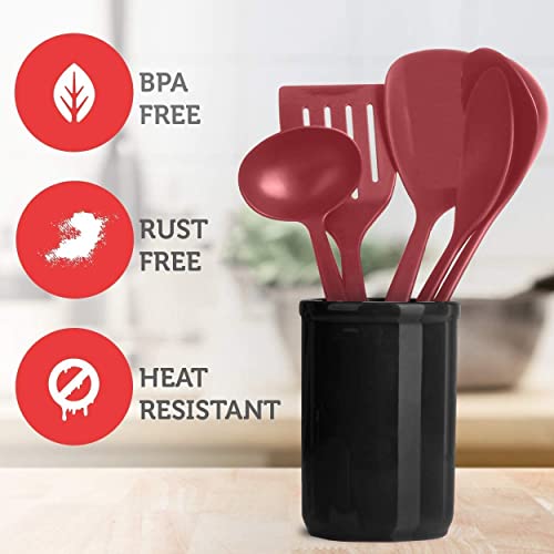 Eatex Nonstick Bakeware Sets with Baking Pans Set, 39 Piece Baking Set with Muffin Pan, Cake Pan & Cookie Sheets for Baking Nonstick Set, Steel Baking Sheets for Oven with Red Kitchen Utensils Set by EATEX - Image 8