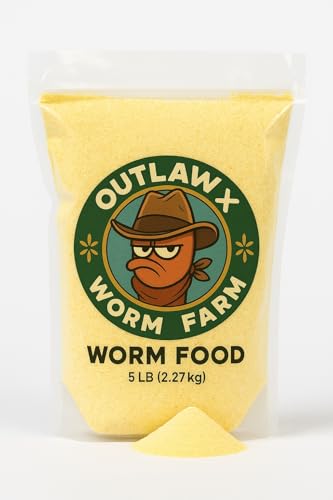 ESKS Outlaw X Worm Food 5lbs (2 Month Supply) Nutritrient Rich Non GMO Naturally Grown
