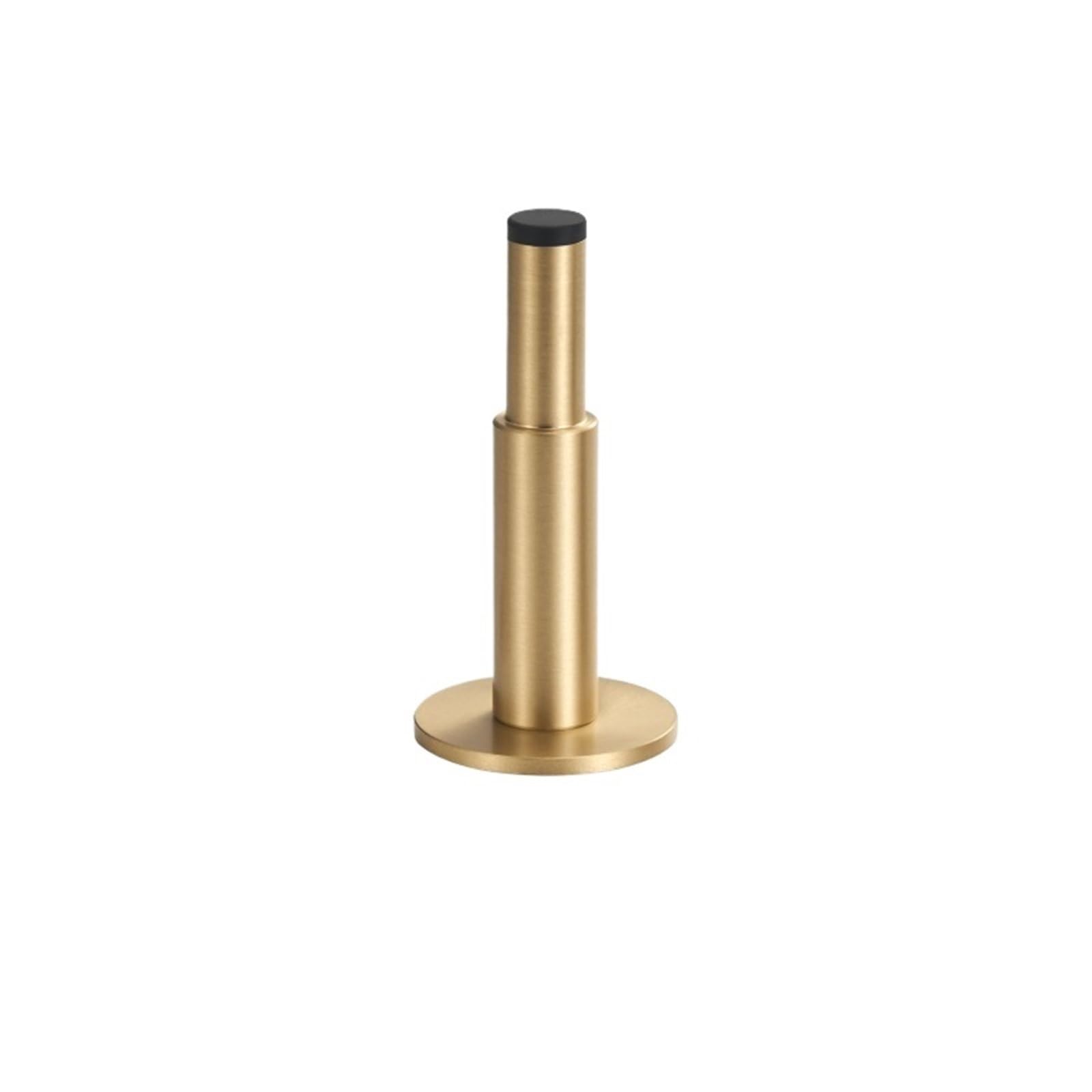 Brass Door Plain Stop Bathroom Room Stopper Floor Wall Mountnt Bumper Holder Catch Antique Matt Black Nickel(Color1)