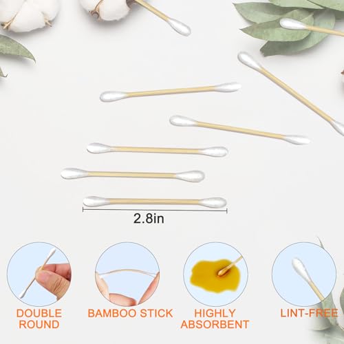 700 PCS Gun Cleaning Supplies, Including 300PCS Gun Cleaning Patches, 400 PCS Gun Cleaning Cotton Swabs with Storage Case, 2\" Round Gun Cleaning Cloth, Gun Cleaning Kits for Most Firearms