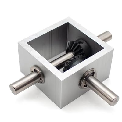 90 Degree Bevel Gear Right Angle Commutator Small Gearbox 1 : 1 Angle Changer Mechanical Drive Module Shaft Diameter 10MM (Type A)