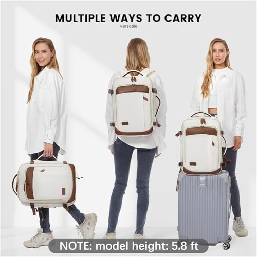 LOVEVOOK Travel Backpack for Women, 40L Carry On Backpack with 3 Packing Cubes,TSA Personal Item Travel Bag Airline Approved, Water Resistant Weekender Overnight Luggage Daypack, Fits 17 Inch Laptop by LOVEVOOK - Image 5