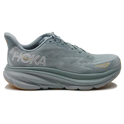HOKA ONE ONE Mens Clifton 9 Textile Cloud Blue Ice Flow Trainers 8 US