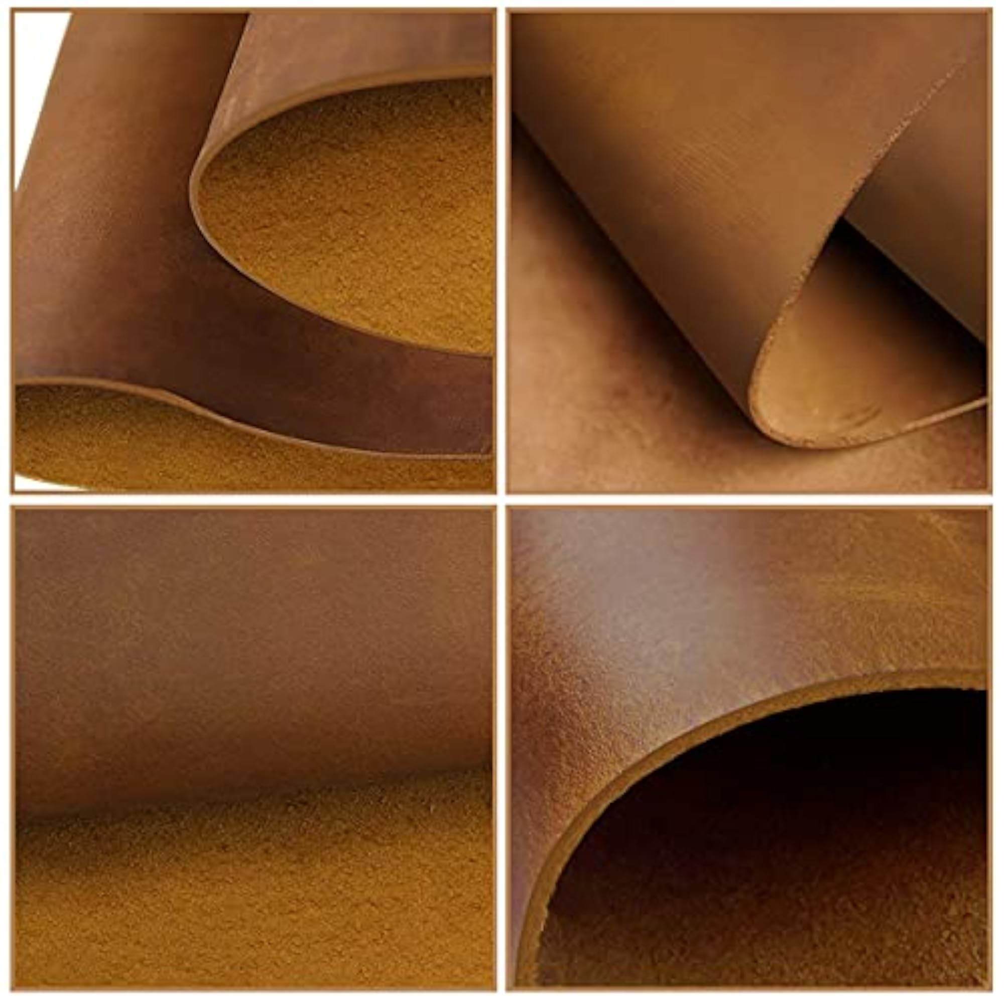 Thick Full Grain Leather Sheets for Crafts