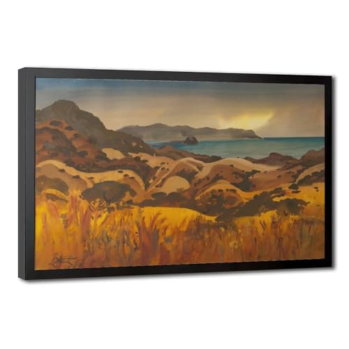 Impression sur toile Over Cayucas de Milford Zornes 40x60 cm pour bureau