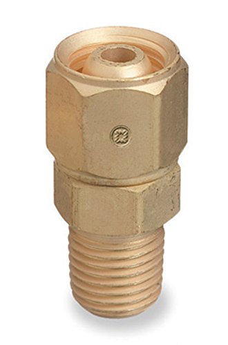 Radnor 64003979 #104 A Left Hand Male X B Left Hand Female Brass Hose Adapter For Acetelyen And Fuel Gases