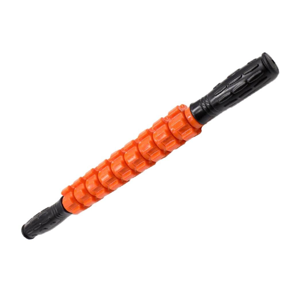 Saz dekor handheld massage roller stick full body deep tissue massage tool orange | Massage machine for pen relief