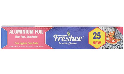 Image of FRESHEE Aluminium FOIL ROLL 20 Mtrs, 11 Micron (Pack of3)