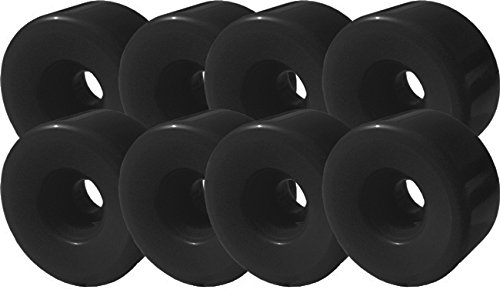 TGM Skateboards 57mm x 32mm 101a Black Roller Skate Quad Wheels Set (8)