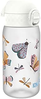 Ion8 Leak Proof Kids Water Bottle, BPA Free, Butterflies, 350ml (12oz)