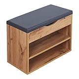 ✅ VERWENDUNG: Dank dem Stau-Raum unter der Klappe ist diese Organizer Holz-Bank vielseitig einsetzbar. Platz-Sparende und praktische Aufbewahrung von Schuh-Creme Politur Regenschirm
