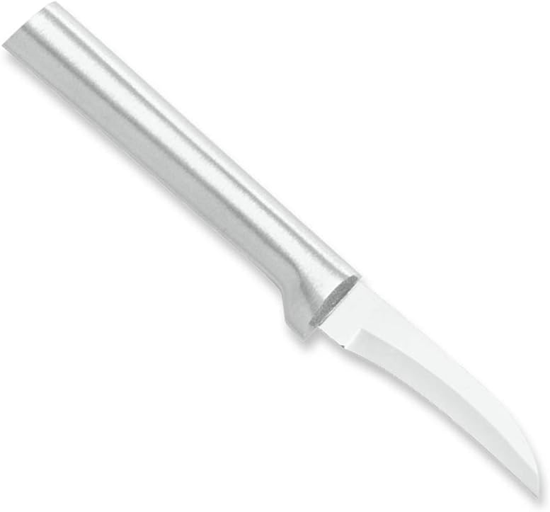 RADA Cutlery Granny Paring Knife (R100), Silver | 2.38" Stainless Steel Serrated Blade, Cast Aluminum Handle